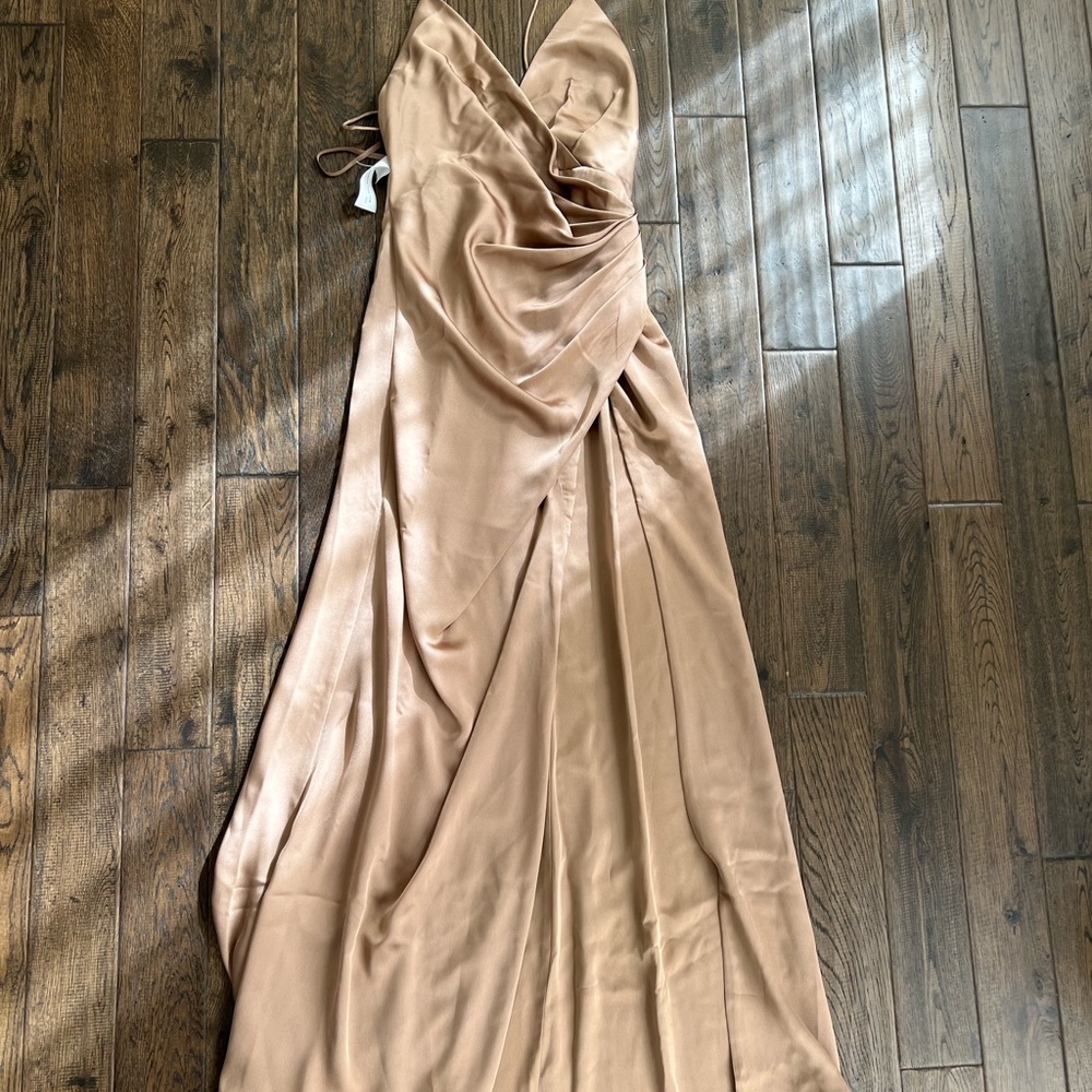 Fame and Partners Dark Tan Zarita Dress